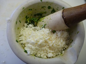 With cheeses